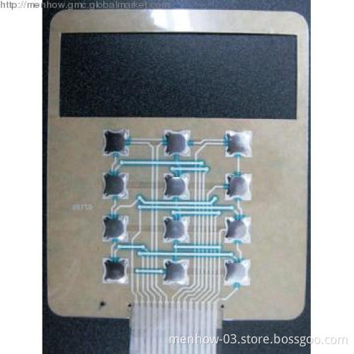 Tactile Membrane switch with metal dome